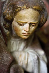 Altarbild, rechte Tafel, (Detail) Die Kreuzabnahme